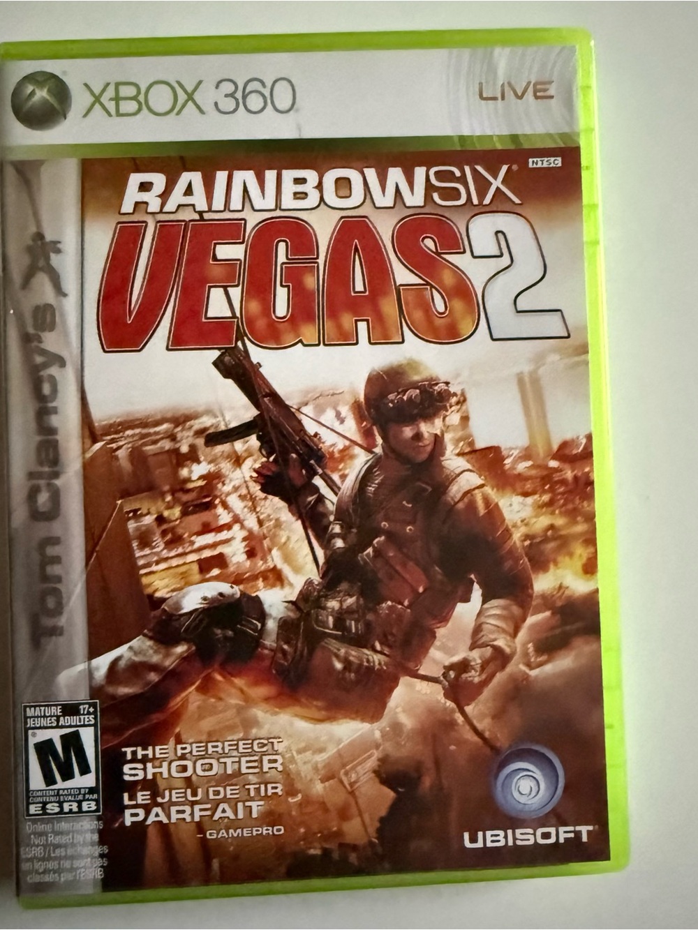 Microsoft Xbox 360 Rainbow Six Vegas 2 - Green Case